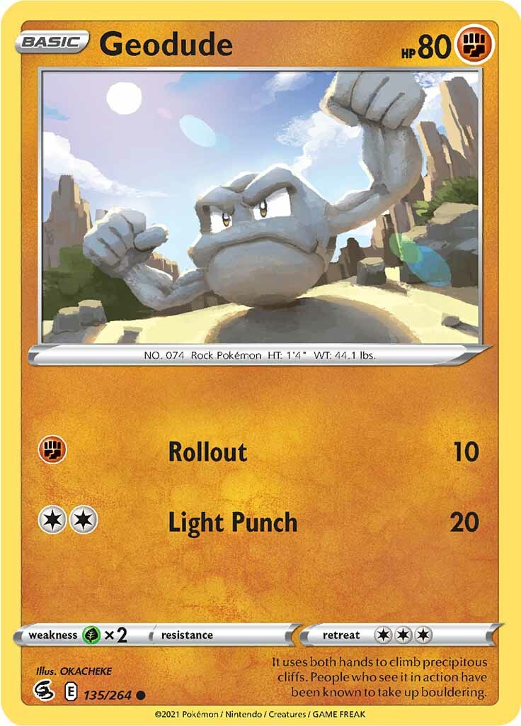 Geodude (135/264) [Sword & Shield: Fusion Strike] | Tables and Towers