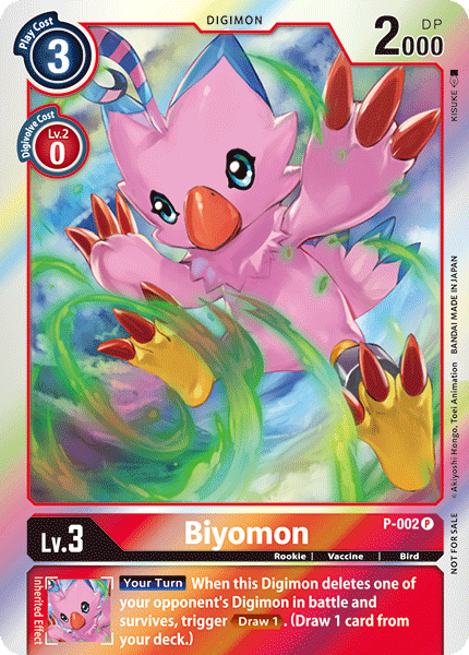 Biyomon [P-002] [Promotional Cards] | Tables and Towers