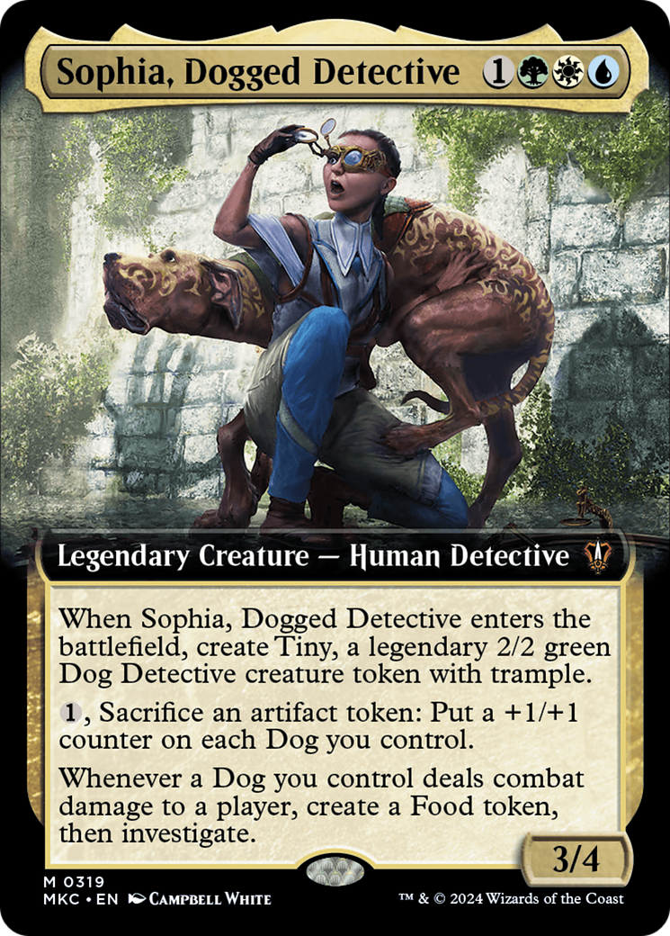 Sophia, Dogged Detective (Extended Art) [Murders at Karlov Manor Commander] | Tables and Towers