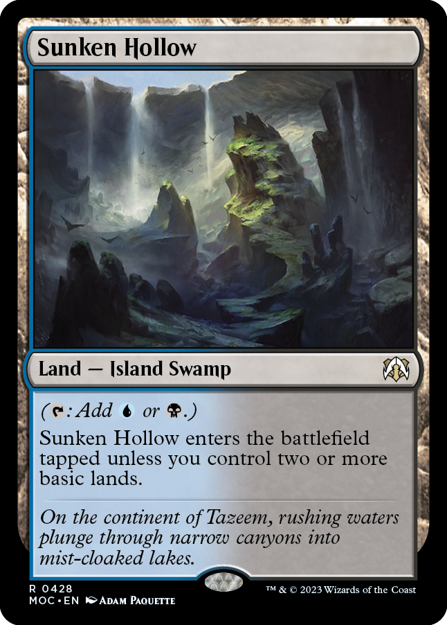 Sunken Hollow [March of the Machine Commander] | Tables and Towers