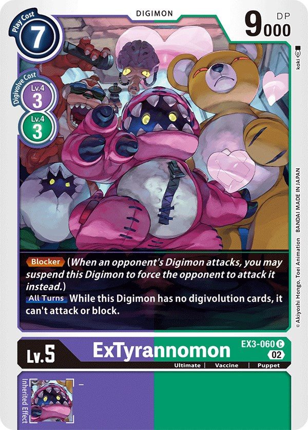 ExTyrannomon [EX3-060] [Draconic Roar] | Tables and Towers