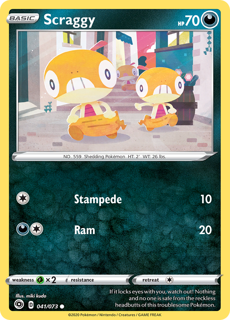 Scraggy (041/073) [Sword & Shield: Champion's Path] | Tables and Towers