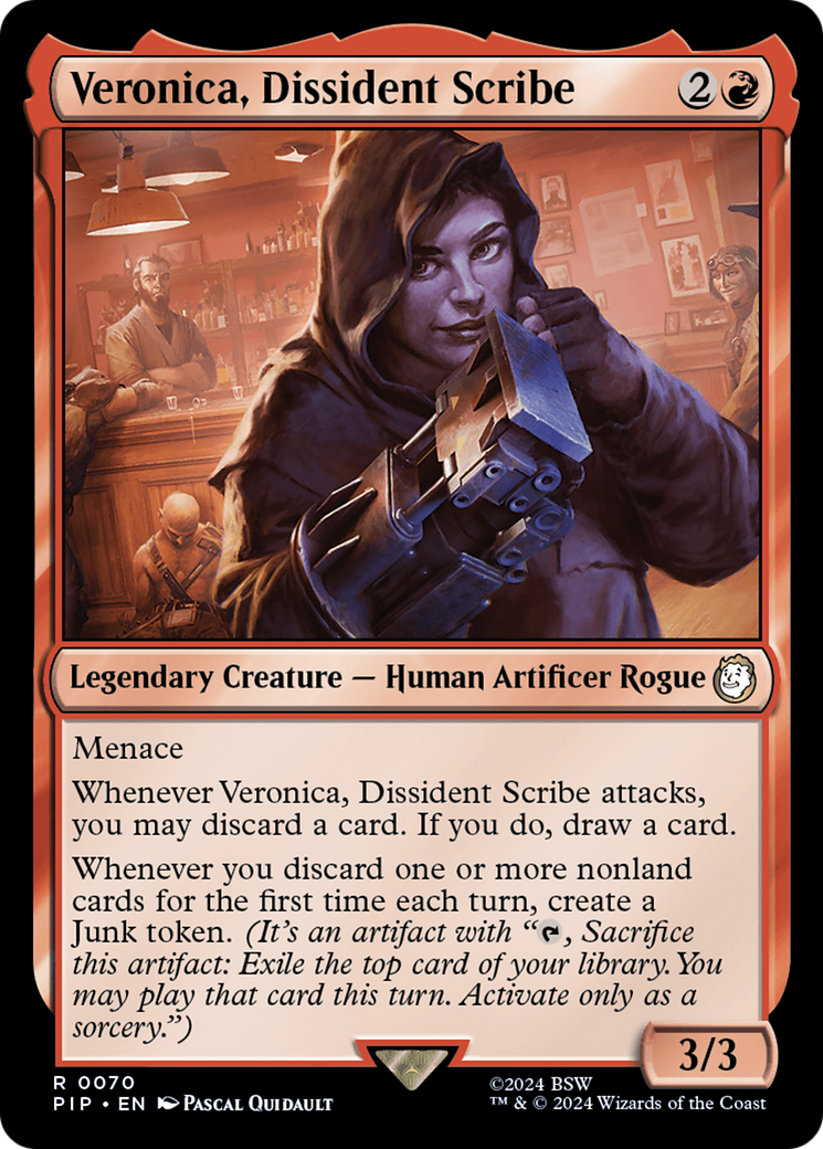 Veronica, Dissident Scribe [Fallout] | Tables and Towers