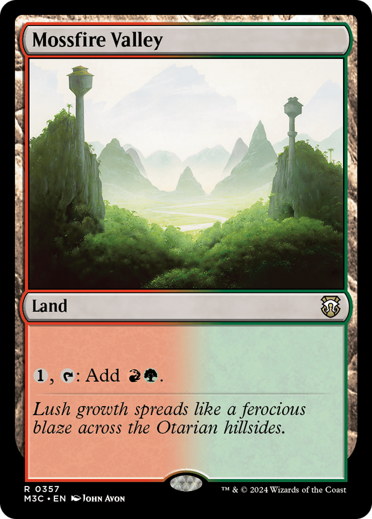 Mossfire Valley (Ripple Foil) [Modern Horizons 3 Commander] | Tables and Towers