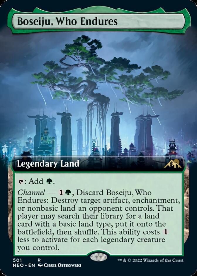 Boseiju, Who Endures (Extended Art) [Kamigawa: Neon Dynasty] | Tables and Towers