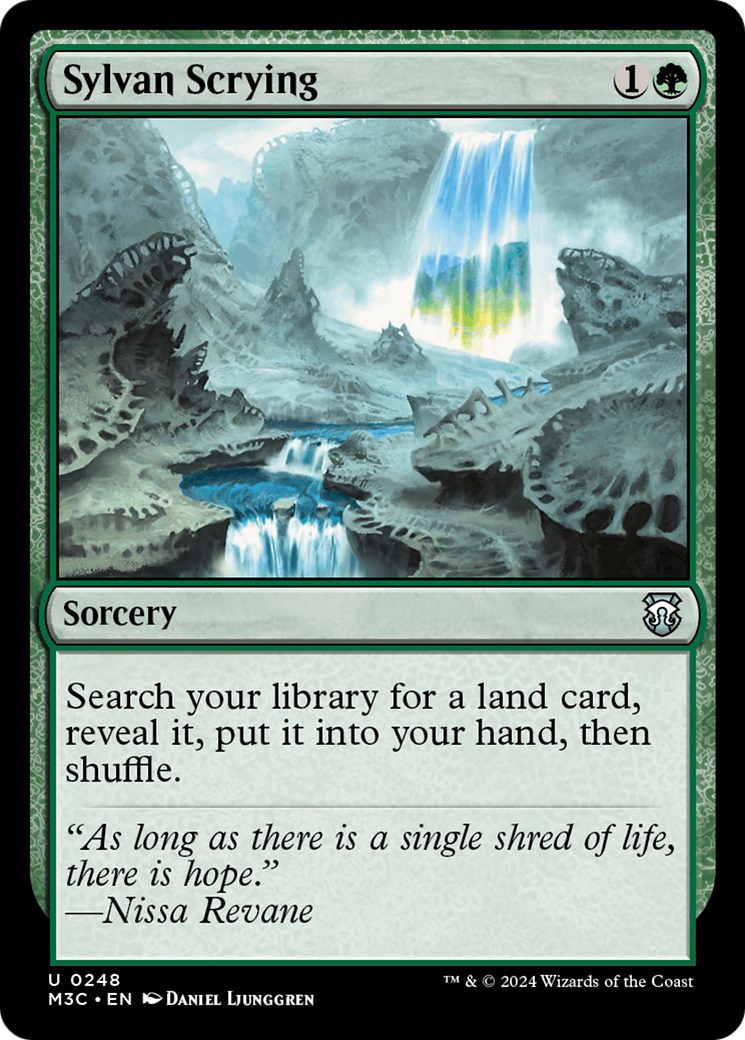 Sylvan Scrying (Ripple Foil) [Modern Horizons 3 Commander] | Tables and Towers