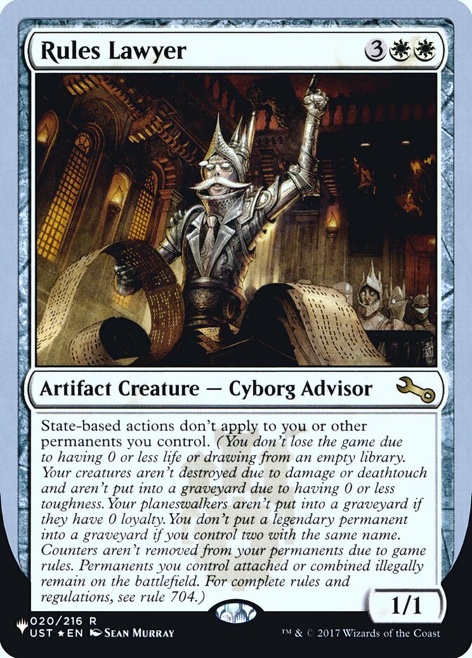 Rules Lawyer (Unfinity Foil Edition) [The List] | Tables and Towers