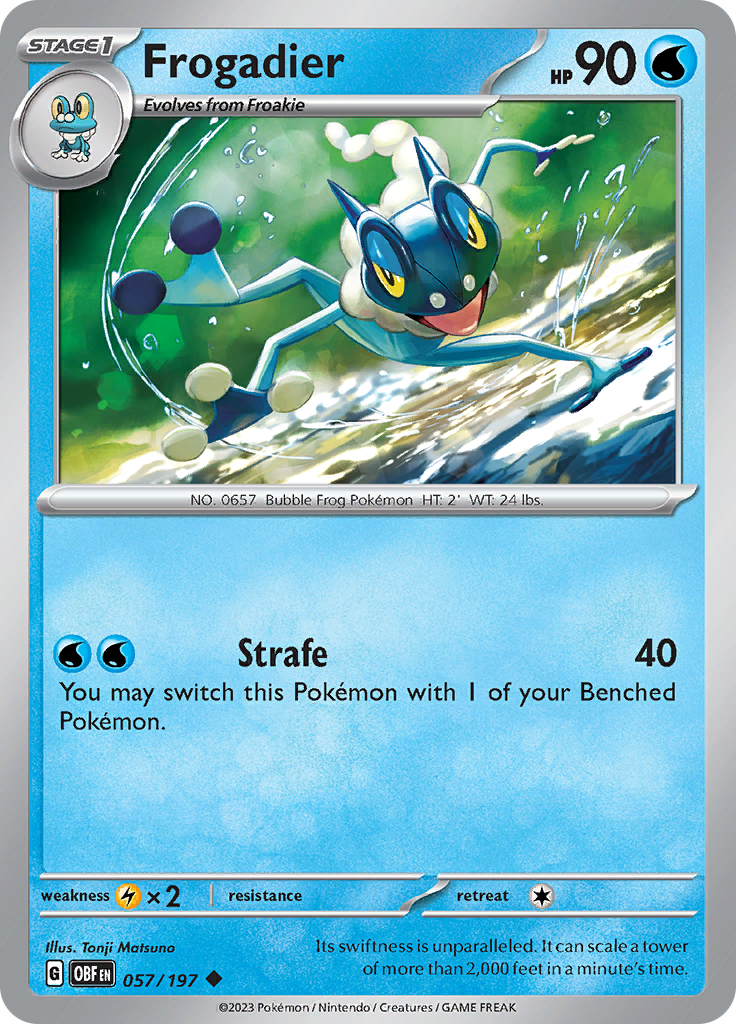 Frogadier (057/197) [Scarlet & Violet: Obsidian Flames] | Tables and Towers