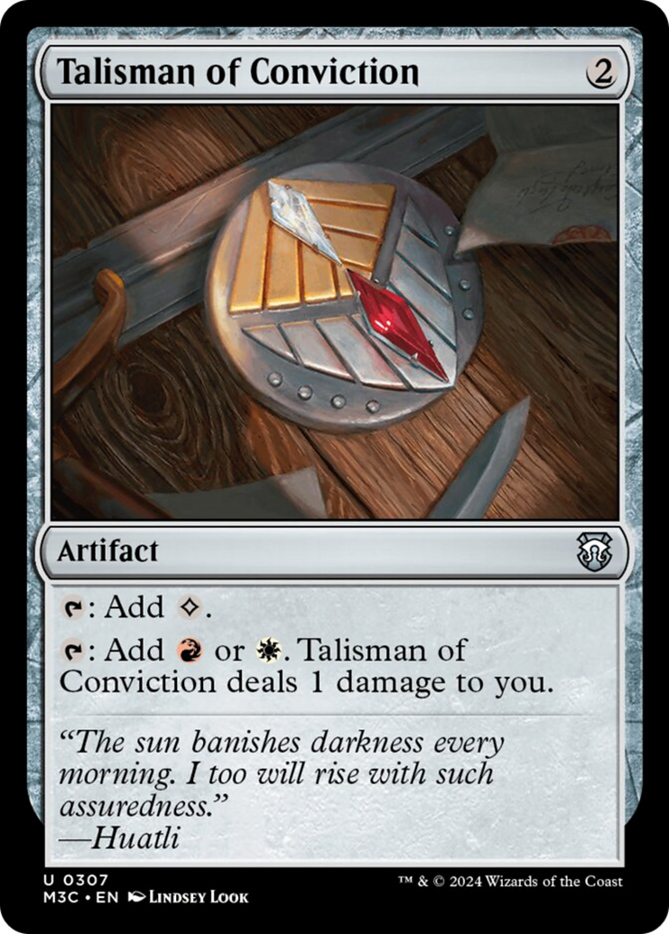 Talisman of Conviction [Modern Horizons 3 Commander] | Tables and Towers