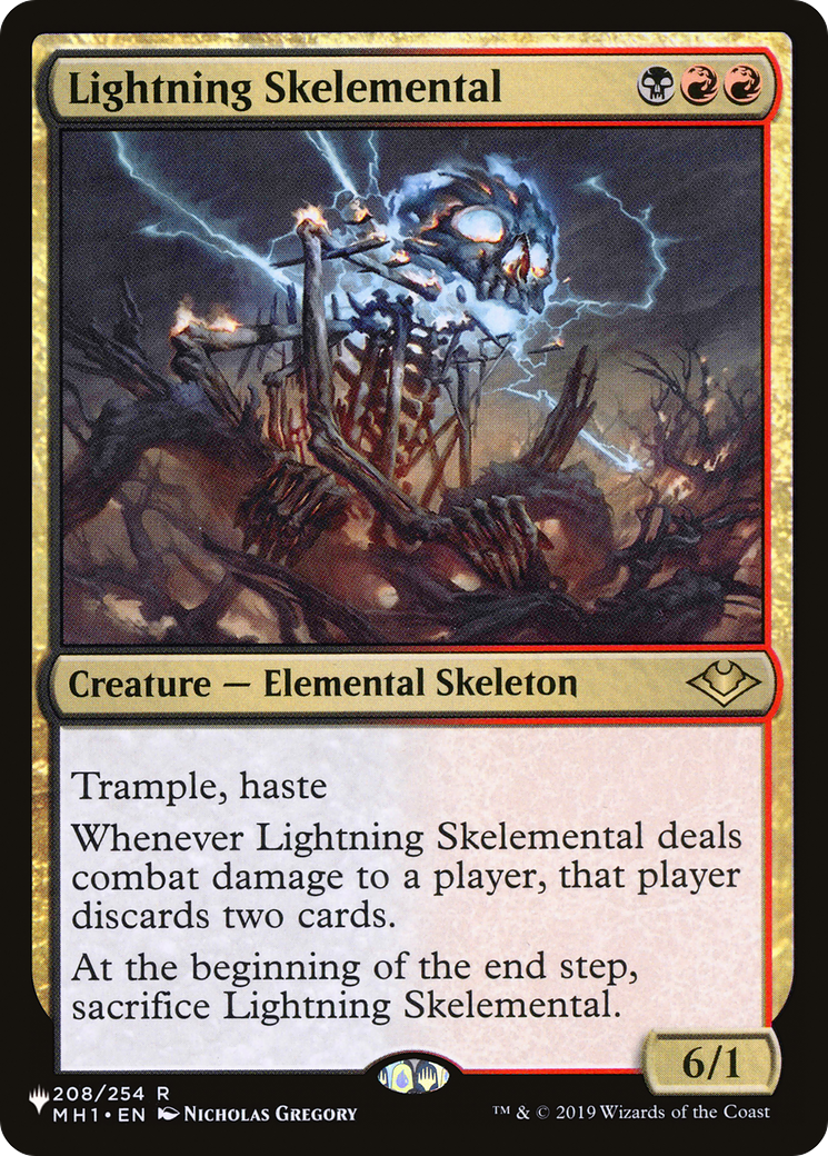 Lightning Skelemental [The List Reprints] | Tables and Towers