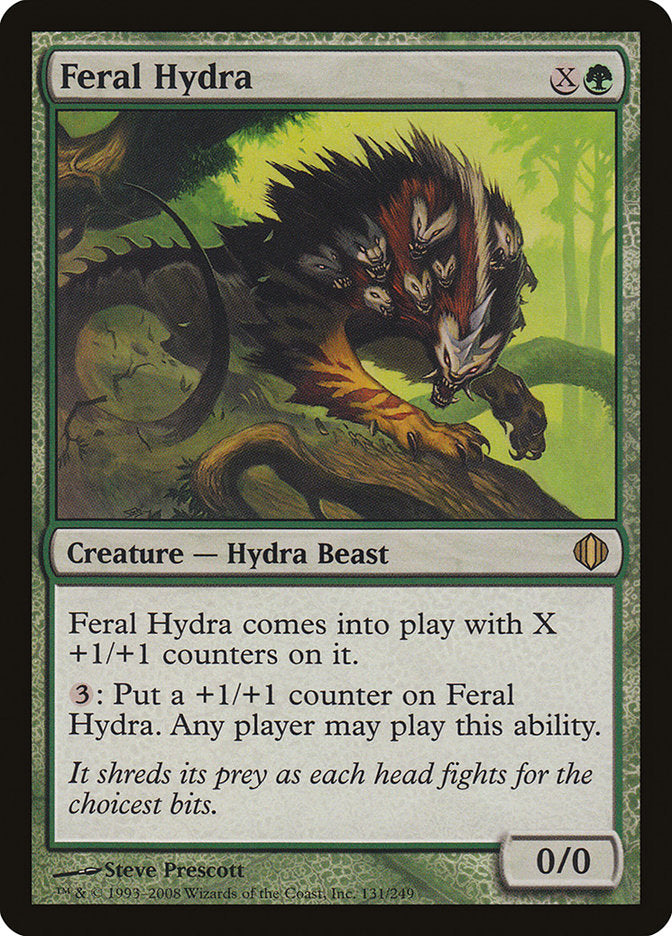 Feral Hydra (Oversized) [Oversize Cards] | Tables and Towers