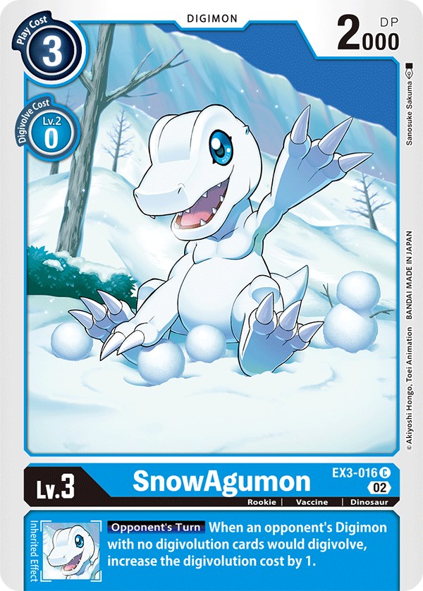 SnowAgumon [EX3-016] [Draconic Roar] | Tables and Towers