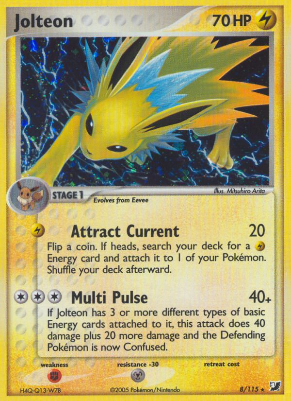 Jolteon (8/115) [EX: Unseen Forces] | Tables and Towers