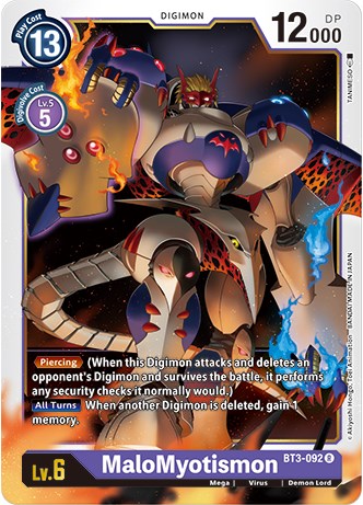 MaloMyotismon [BT3-092] (Revision Pack 2021) [Release Special Booster Promos] | Tables and Towers