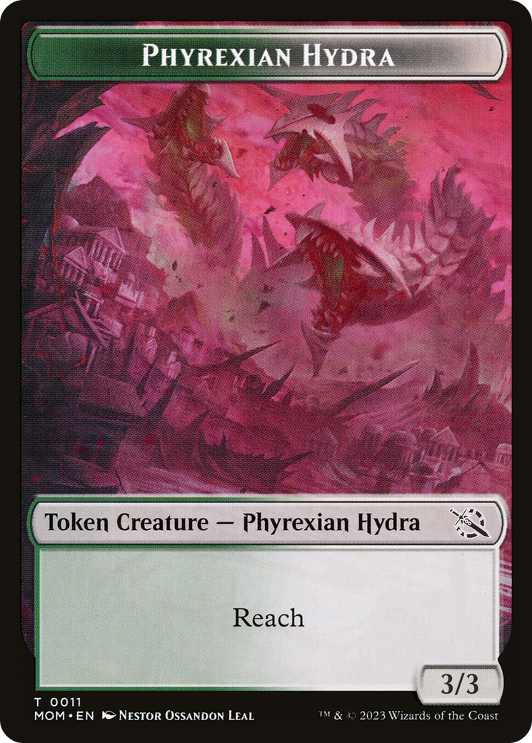 Phyrexian Myr // Phyrexian Hydra (11) Double-Sided Token [March of the Machine Tokens] | Tables and Towers