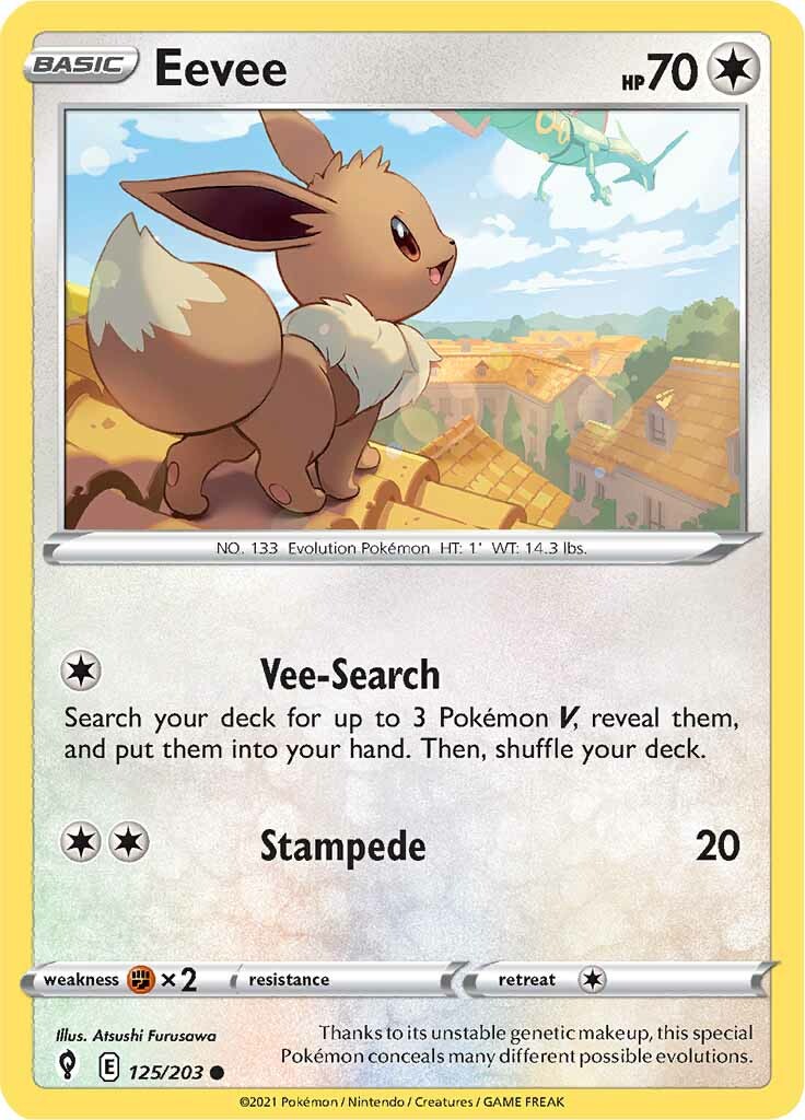 Eevee (125/203) [Sword & Shield: Evolving Skies] | Tables and Towers