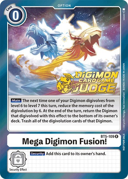 Mega Digimon Fusion! [BT5-109] (Judge Pack 1) [Battle of Omni Promos] | Tables and Towers