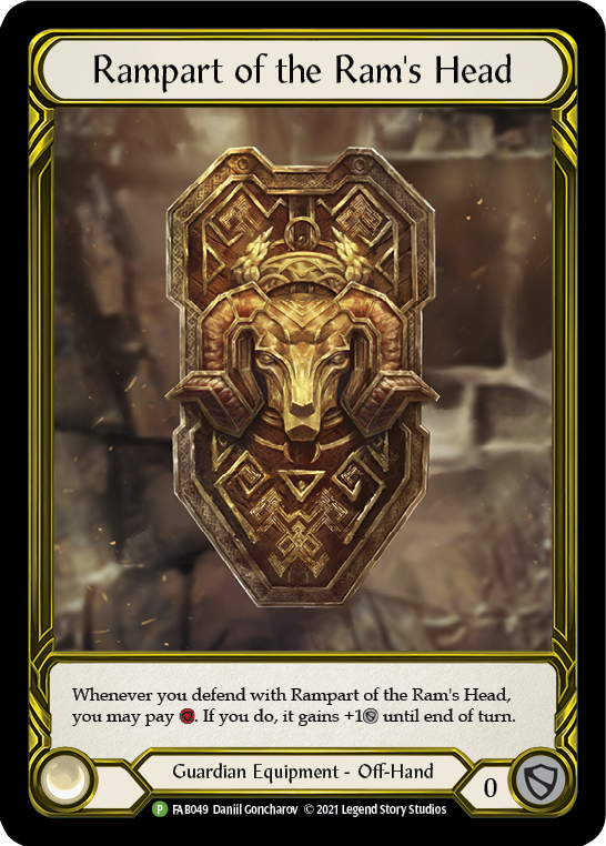 Rampart of the Ram's Head (Golden) [FAB049] (Promo)  Cold Foil | Tables and Towers