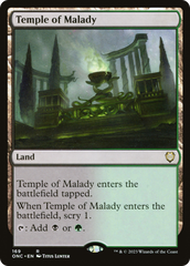 Temple of Malady [Phyrexia: All Will Be One Commander] | Tables and Towers