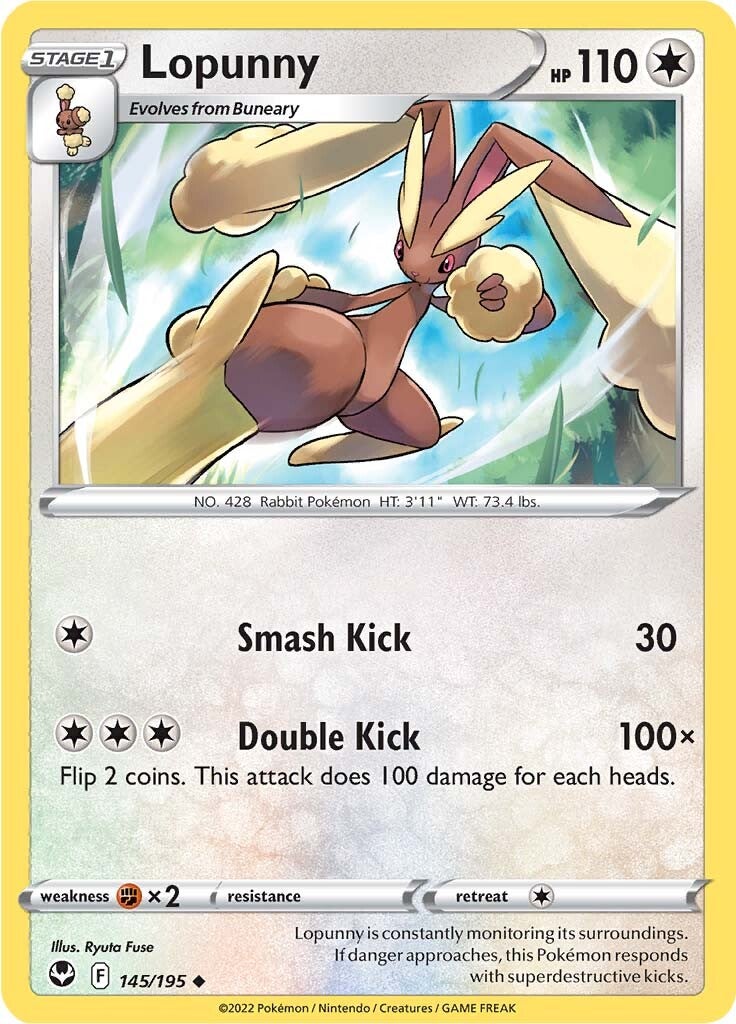 Lopunny (145/195) [Sword & Shield: Silver Tempest] | Tables and Towers