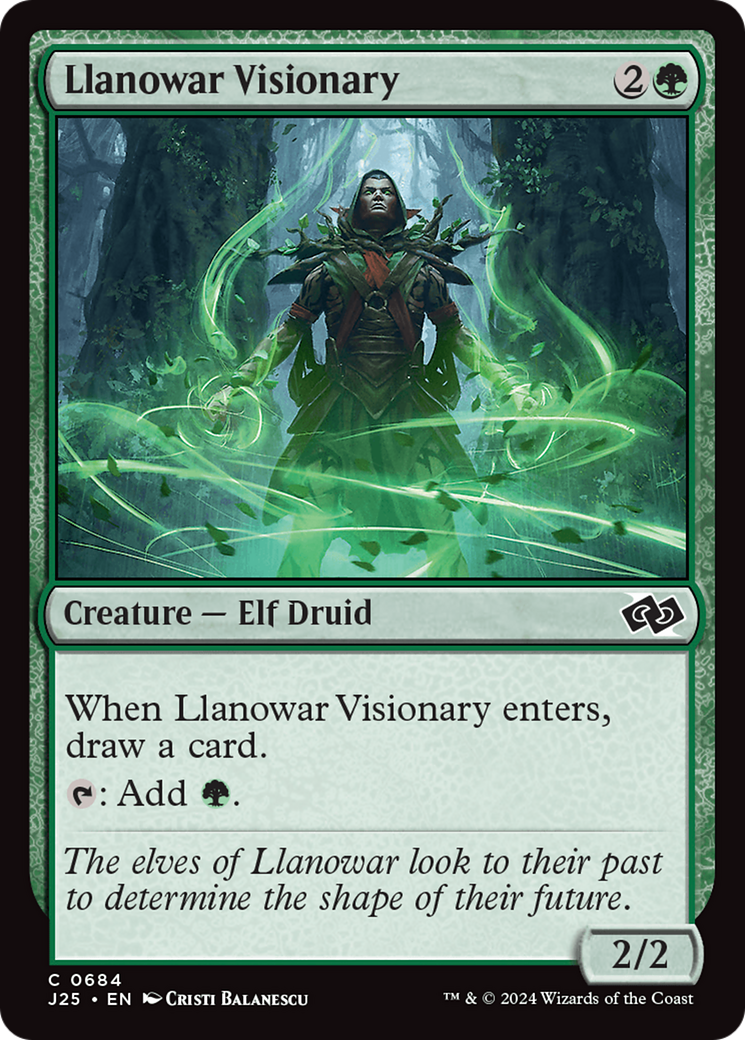 Llanowar Visionary [Foundations Jumpstart] | Tables and Towers