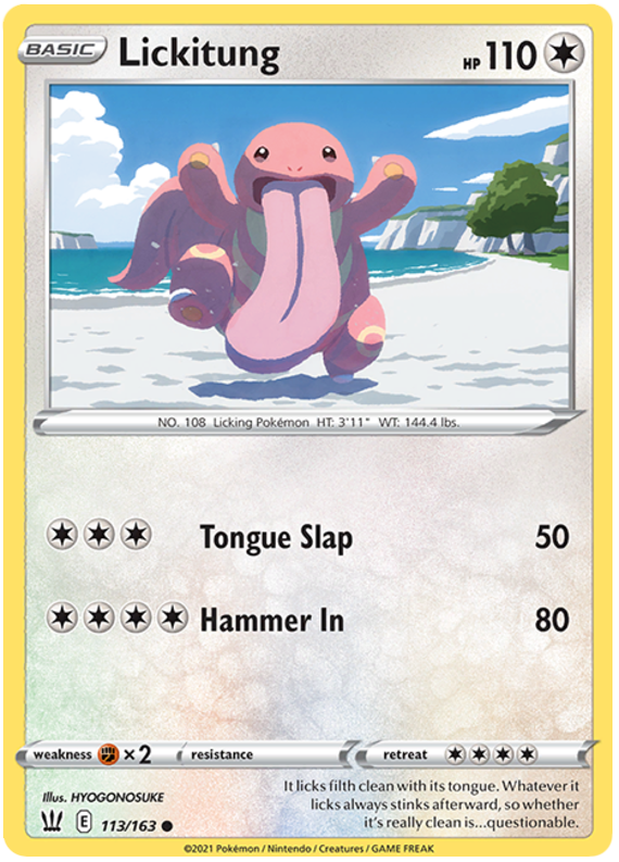 Lickitung (113/163) [Sword & Shield: Battle Styles] | Tables and Towers