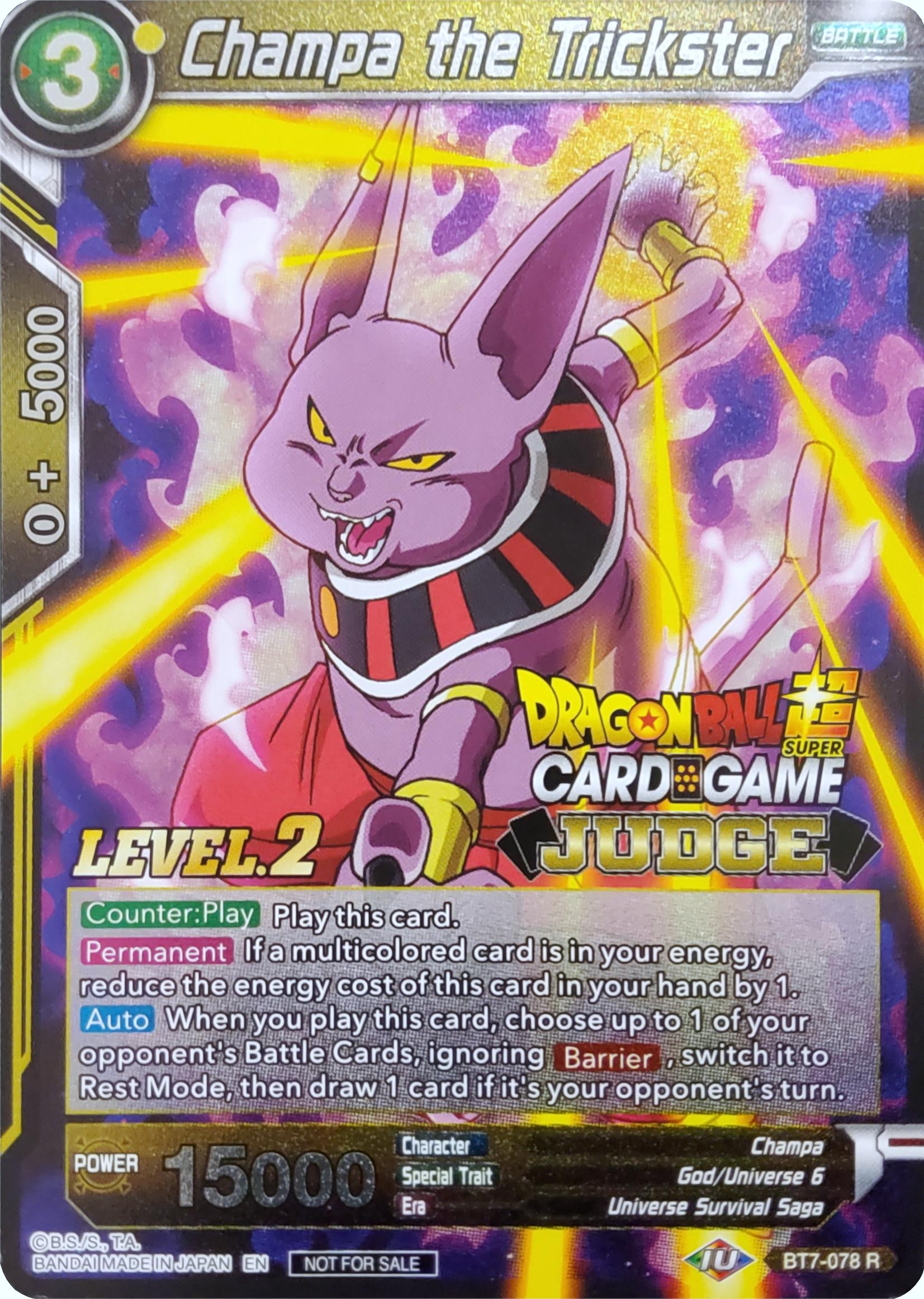 Champa the Trickster (Level 2) (BT7-078) [Judge Promotion Cards] | Tables and Towers