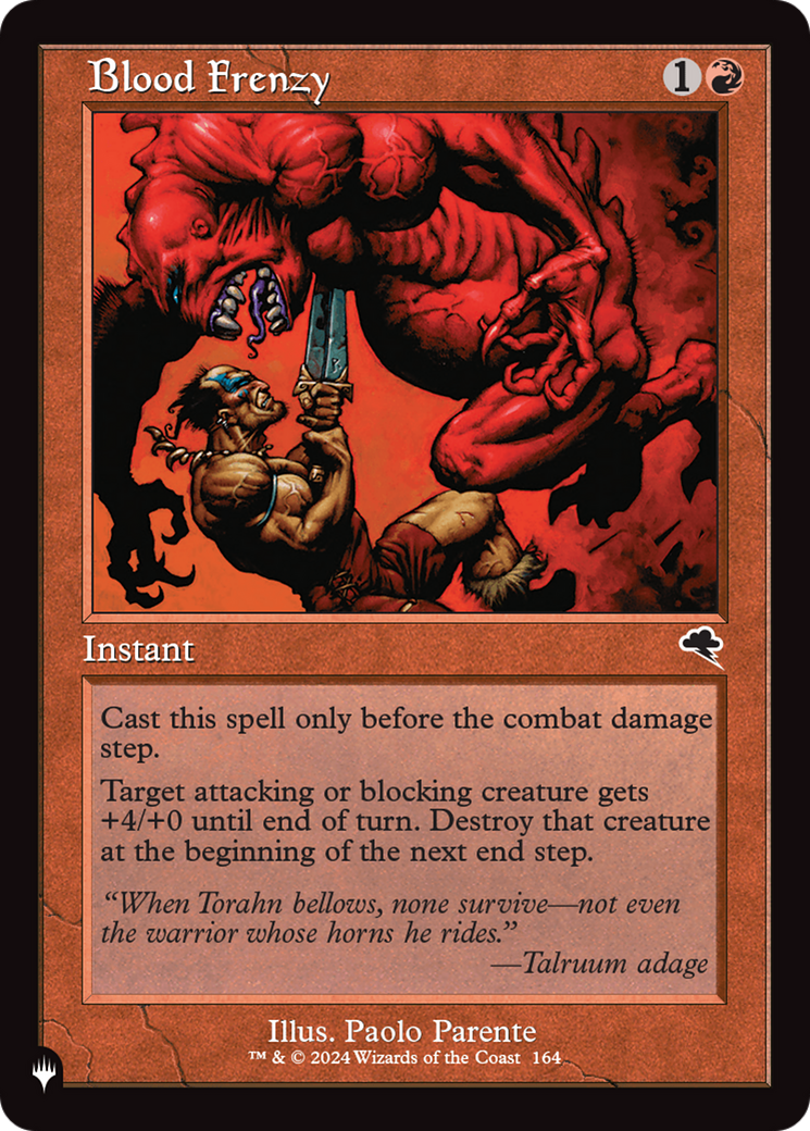 Blood Frenzy [The List Reprints] | Tables and Towers