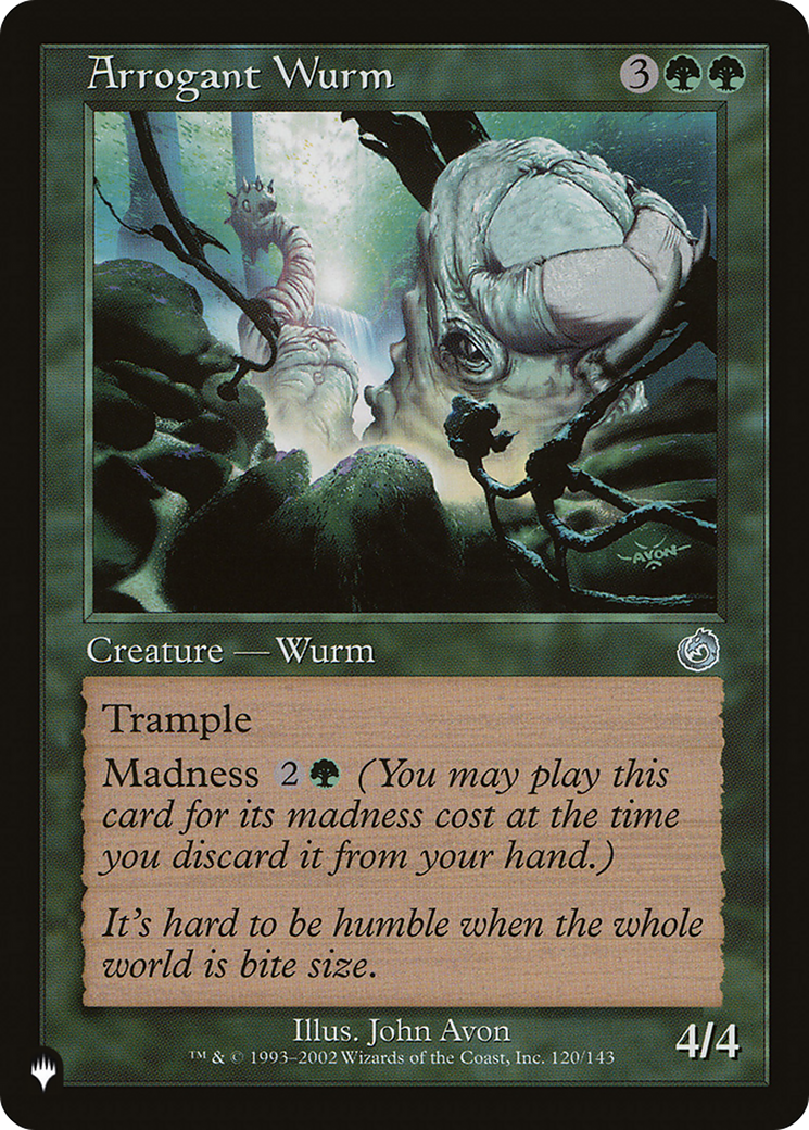 Arrogant Wurm [The List Reprints] | Tables and Towers