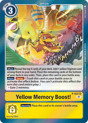 Yellow Memory Boost! [P-037] [Promotional Cards] | Tables and Towers