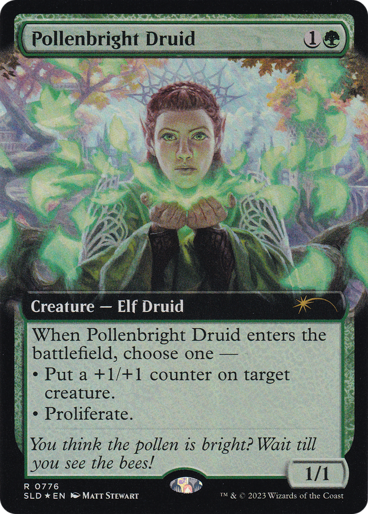 Pollenbright Druid (Extended Art) [Secret Lair Drop Series] | Tables and Towers