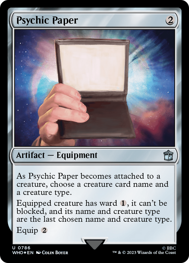 Psychic Paper (Surge Foil) [Doctor Who] | Tables and Towers