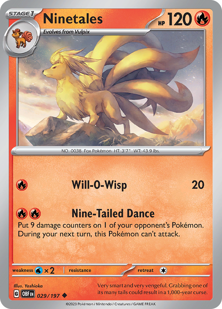 Ninetales (029/197) [Scarlet & Violet: Obsidian Flames] | Tables and Towers