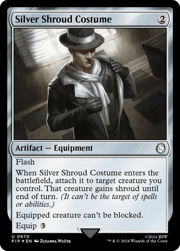 Silver Shroud Costume (Surge Foil) [Fallout] | Tables and Towers