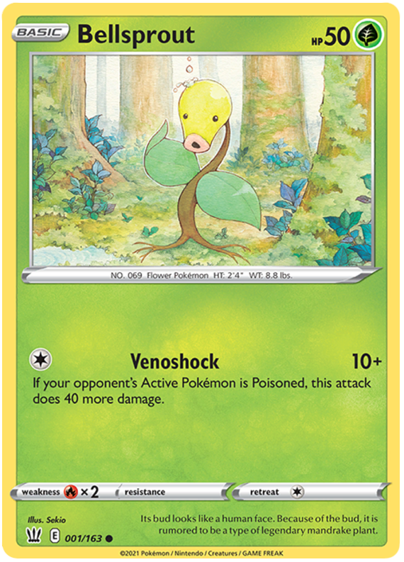 Bellsprout (001/163) [Sword & Shield: Battle Styles] | Tables and Towers