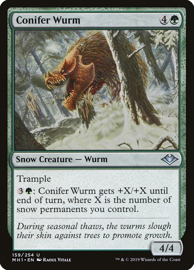 Conifer Wurm [Modern Horizons] | Tables and Towers