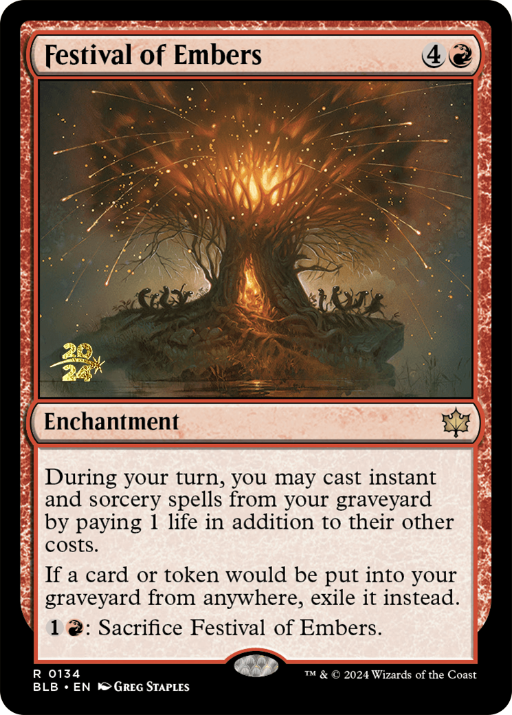 Festival of Embers [Bloomburrow Prerelease Promos] | Tables and Towers