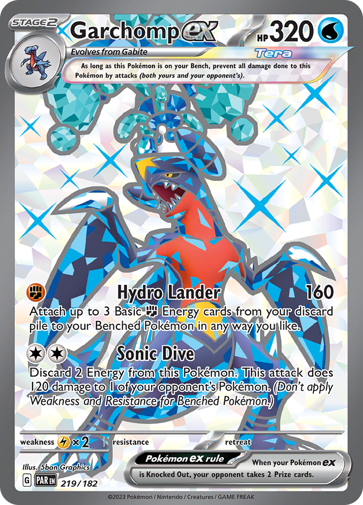 Garchomp ex (219/182) [Scarlet & Violet: Paradox Rift] | Tables and Towers