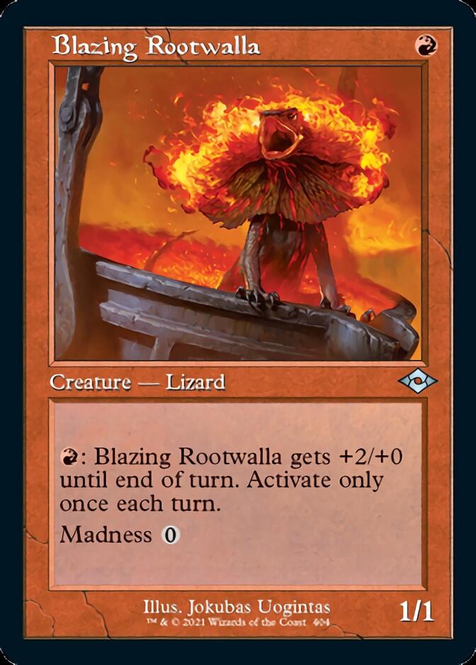 Blazing Rootwalla (Retro Foil Etched) [Modern Horizons 2] | Tables and Towers