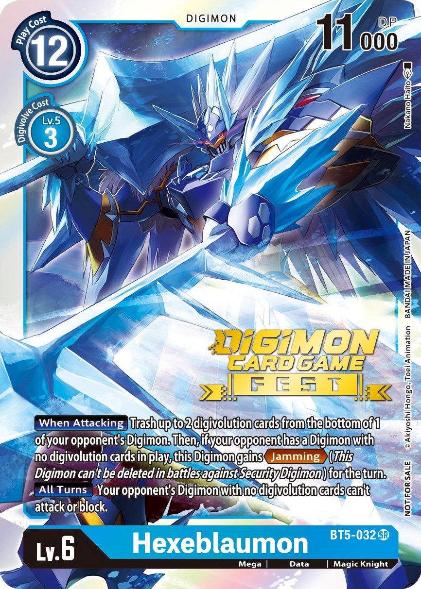 Hexeblaumon [BT5-032] (Digimon Card Game Fest 2022) [Battle of Omni Promos] | Tables and Towers