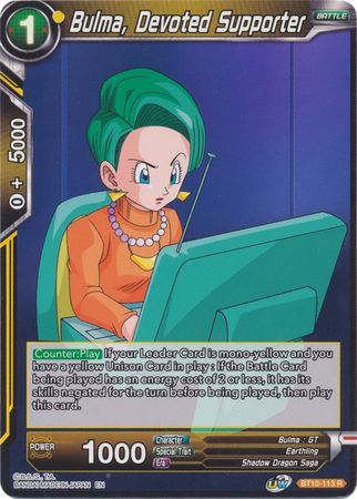 Bulma, Devoted Supporter (BT10-113) [Rise of the Unison Warrior 2nd Edition] | Tables and Towers