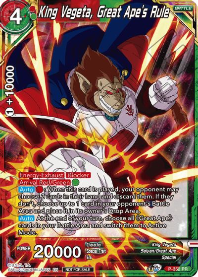 King Vegeta, Great Ape's Rule (P-352) [Tournament Promotion Cards] | Tables and Towers