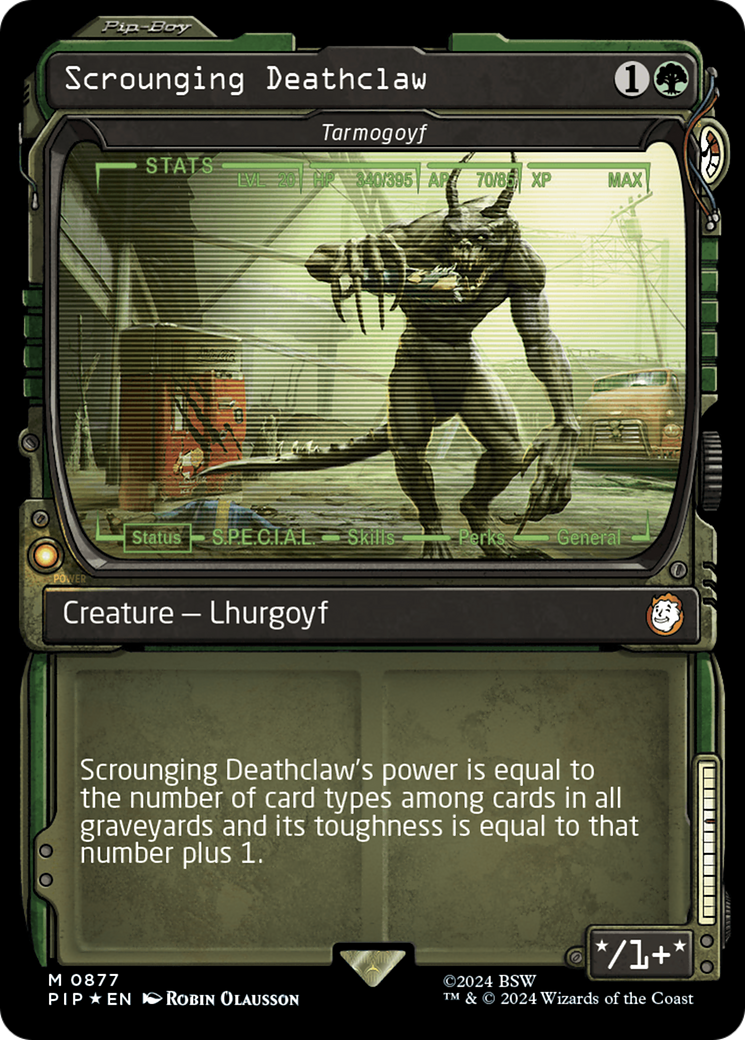 Scrounging Deathclaw - Tarmogoyf (Showcase) (Surge Foil) [Fallout] | Tables and Towers