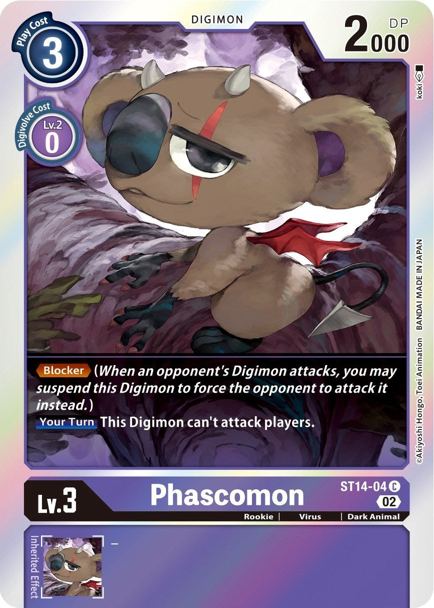 Phascomon [ST14-04] [Starter Deck: Beelzemon Advanced Deck Set] | Tables and Towers