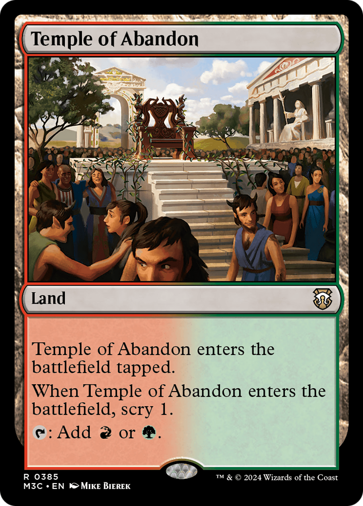 Temple of Abandon (Ripple Foil) [Modern Horizons 3 Commander] | Tables and Towers