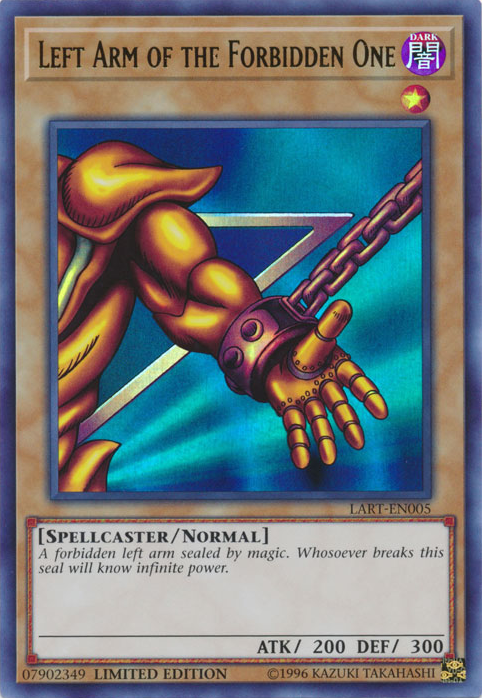 Left Arm of the Forbidden One [LART-EN005] Ultra Rare | Tables and Towers