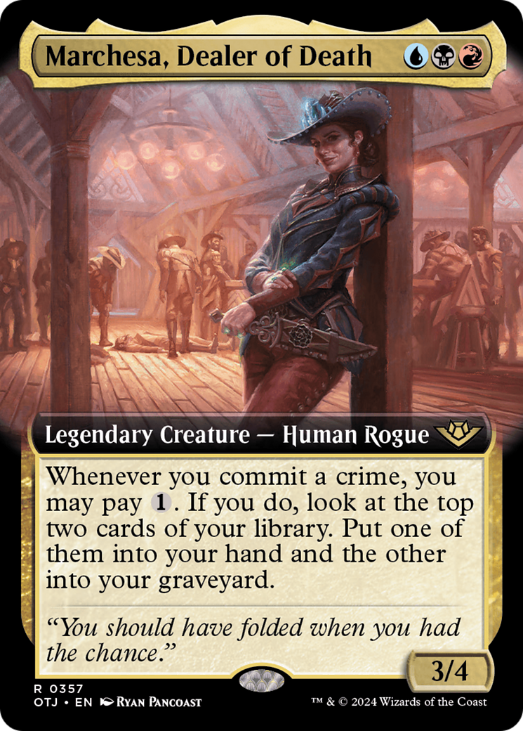 Marchesa, Dealer of Death (Extended Art) [Outlaws of Thunder Junction] | Tables and Towers