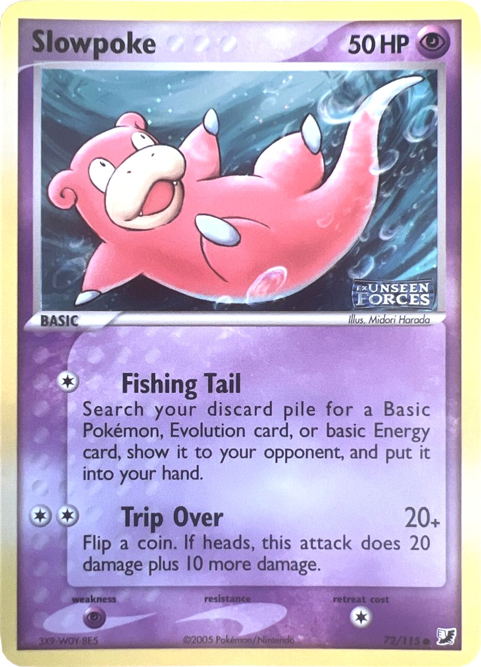 Slowpoke (72/115) (Stamped) [EX: Unseen Forces] | Tables and Towers