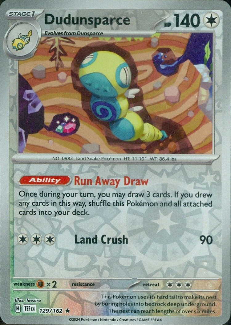 Dudunsparce (129/162) [Scarlet & Violet: Temporal Forces] | Tables and Towers