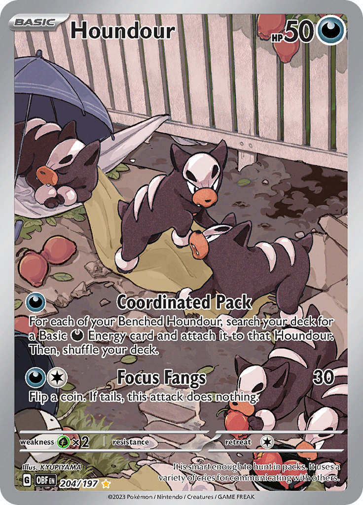 Houndour (204/197) [Scarlet & Violet: Obsidian Flames] | Tables and Towers